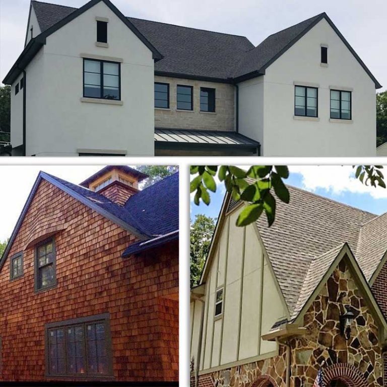 Variety of composition shingle styles and colors