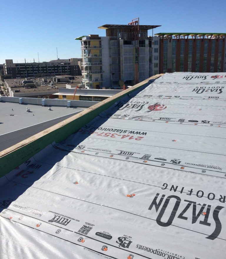 Multi-family building roofing project