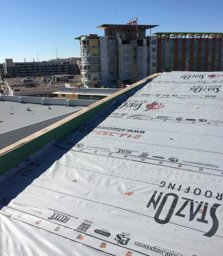 Multi-family building roofing project